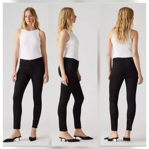 NEW‎ Levi's Women Sz 29 721 High Rise Skinny Jeans Soft Black Stretchy